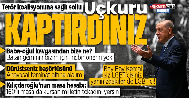Son dakika: 28. dönemin ilk AK Parti grup toplantısı! Başkan Recep Tayyip Erdoğan'dan 7'li koalisyona: Uçkuru kaptırdınız
