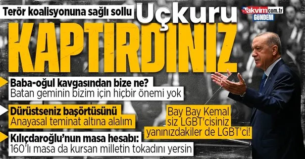 Son dakika: 28. dönemin ilk AK Parti grup toplantısı! Başkan Recep Tayyip Erdoğan’dan 7’li koalisyona: Uçkuru kaptırdınız