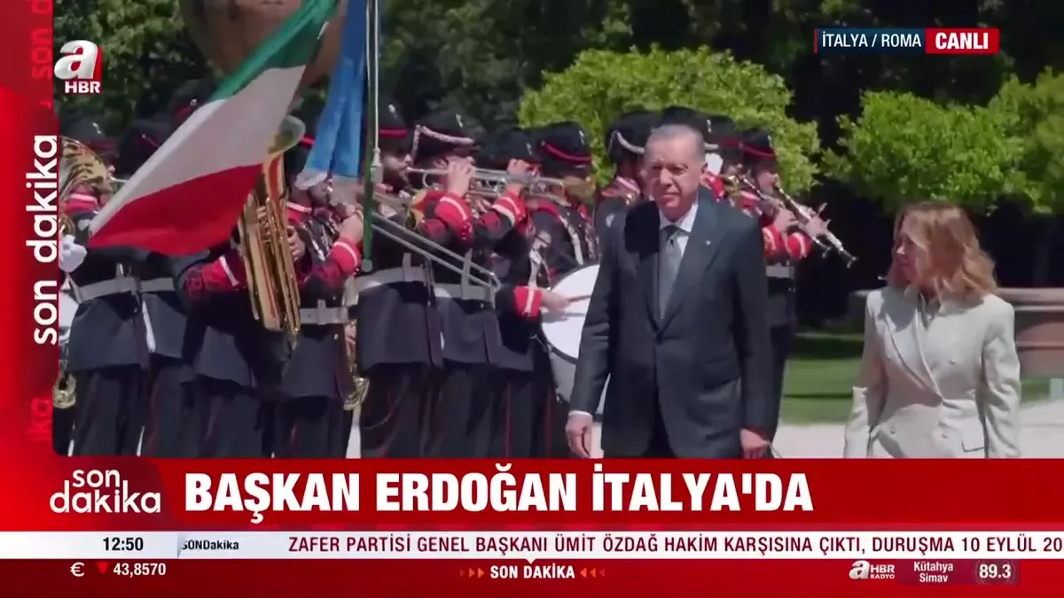 Başkan Erdoğan İtalya'da!