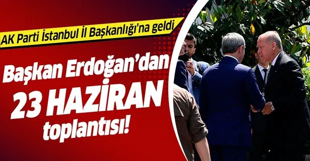 Son dakika: Başkan Erdoğan AK Parti İstanbul İl Başkanlığı’nda