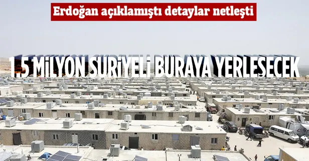 1.5 milyon sığınmacı için Suriye’ye güvenli dönüş! Yeni şehirler inşa edilecek