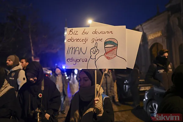 Binler Galata'ya akın etti... İstanbul'dan Aksa'ya direnişe bin selam! | Alandan tarihi kareler - 7