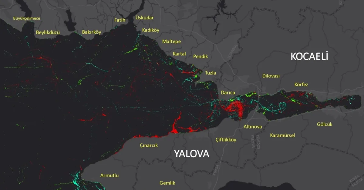 Marmara Denizi’ndeki müsilajın yoğunluk ve zamansal değişim haritaları çıkarıldı!
