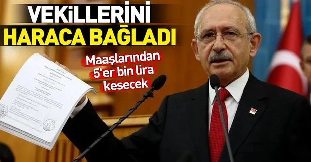 Kılıçdaroğlu’nun kaybettiği davalar için CHP’li vekillerden 5’er bin TL kesilecek