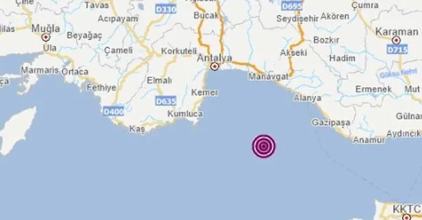 Son dakika: Akdeniz’de 3,5 büyüklüğünde deprem! AFAD’dan açıklama geldi