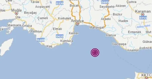 Akdeniz'de endişe yaratan deprem!