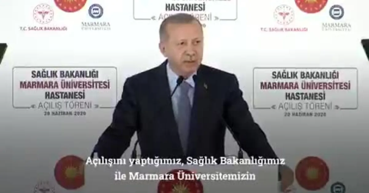 Başkan Erdoğan'dan Marmara Üniversitesi Hastanesi paylaşımı: Ülkemize, milletimize hayırlı olmasını diliyorum