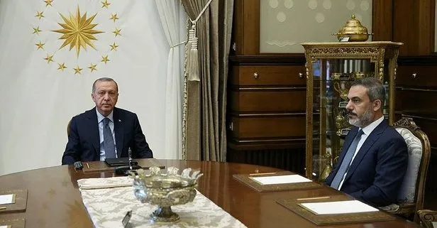 Başkan Erdoğan MİT Başkanı Hakan Fidan’ı kabul etti