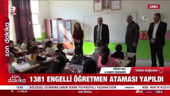 1381 engelli öğretmen ataması yapıldı