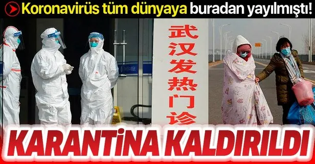 Çin'in Vuhan kentinde karantina kaldırıldı