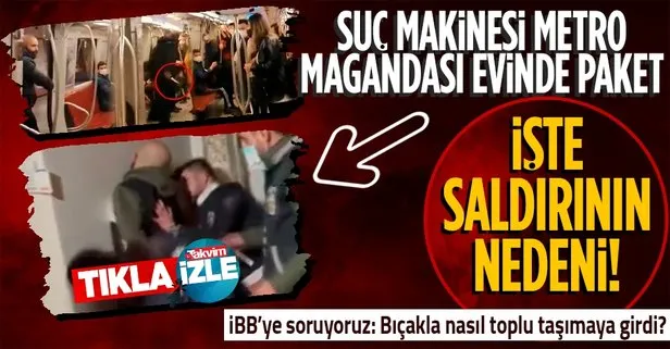Kadıköy-Tavşantepe metrosundaki bıçaklı saldırgan suç makinesi çıktı!