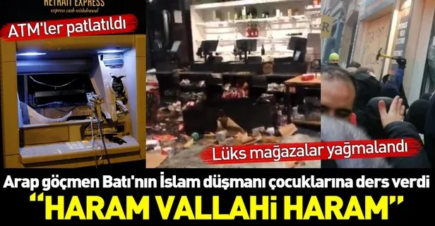 Paris'te eylemciler yağmalara devam ediyor