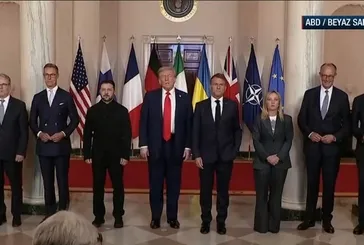 Avrupalı liderler Trump ile aynı karede