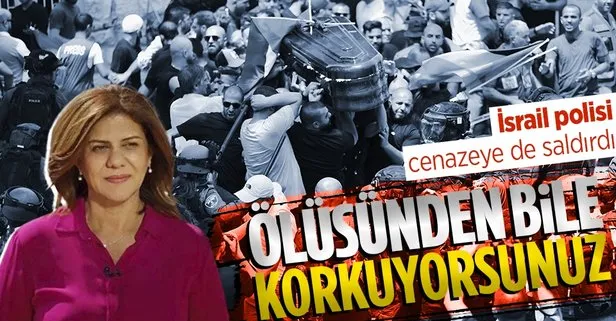 Son dakika: İsrail polisi, öldürülen Al Jazeera muhabiri Ebu Akile’nin cenazesine müdahale etti