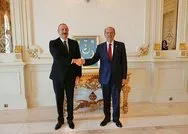 KKTC Cumhurbaşkanı Ersin Tatar, Azerbaycan Cumhurbaşkanı İlham Aliyevle görüştü