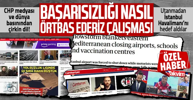 Dünya basını ve CHP yandaşı medya İmamoğlu'nun başarısızlığını örtbas etmek için bakın ne yaptı!