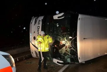 Kastamonu’da yolcu otobüsü devrildi! 30 yaralı