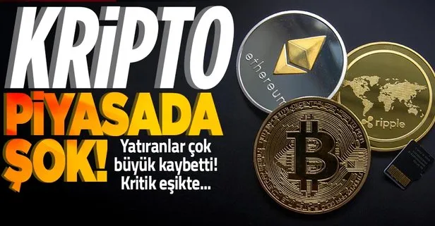 Kripto piyasada şok! Yatıranlar çok büyük kaybetti! Bitcoin kritik sınırın eşiğinde