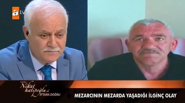 nihat hatipoglu na video gonderen mezarci anlattiklariyla tuyler urpertti 5 yil once olen kadinin mezarinda yilan