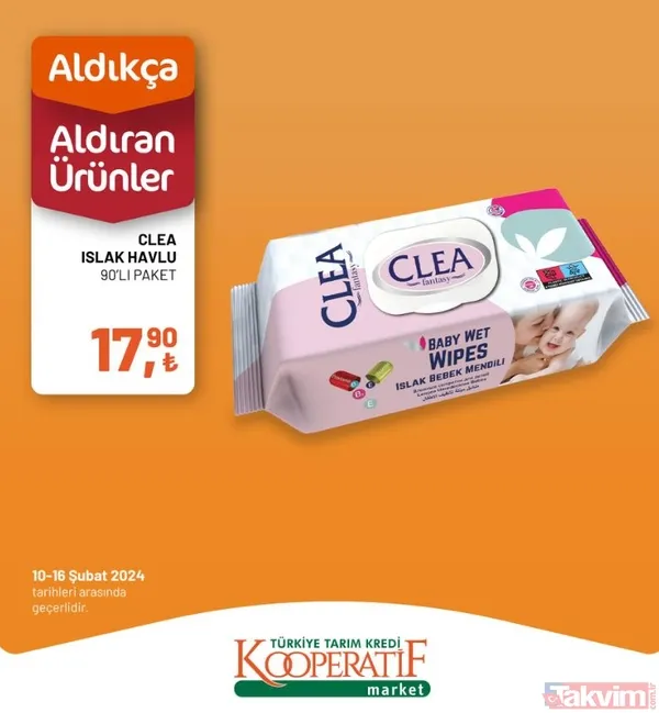 Tarım Kredi market 10-16 Şubat fiyat listesi! 41 üründe dev indirim! Peynir, 94.90 TL, Çay 54.90 TL, 6'lı kağıt havlu 54.90 TL... - 34