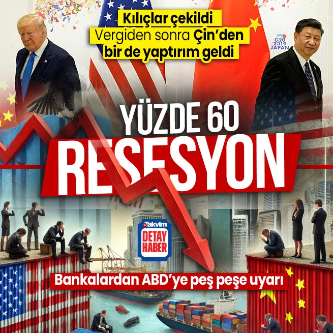 ABD resesyonun eşiğinde: JP Morgan yüzde 60 dedi! Çin’den şirketlere yaptırım
