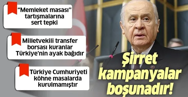 MHP Genel Başkanı Bahçeli’den CHP’nin korsan siyaset ticaretine sert tepki