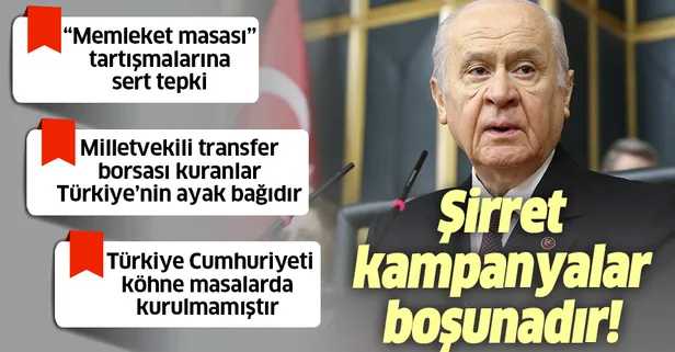 MHP Genel Başkanı Bahçeli'den CHP'nin "korsan siyaset ticaretine" sert tepki