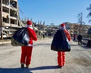PKK’lı teröristler Rakka’da Noel’i kutladı