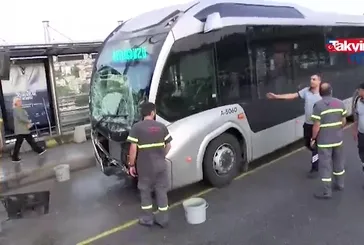 Metrobüs kazası: 3 yaralı