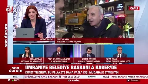 Ümraniye Belediye Başkanı İsmet Yıldırım A Haber’de: ’İstanbul’un bu durumuna üzülüyorum, İBB Başkanı nerede?