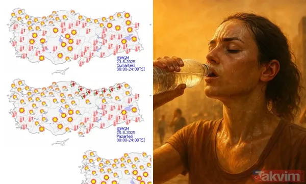 HARİTA KIRMIZI || Hava bir süre daha terletecek! Hafta sonu hava nasıl? Meteoroloji il il açıkladı - 1