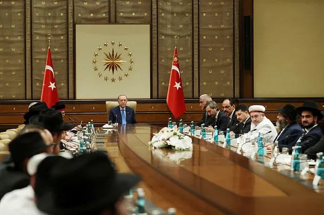 Son dakika! Başkan Erdoğan önce Ali Koç'u sonra Yahudileri kabul etti