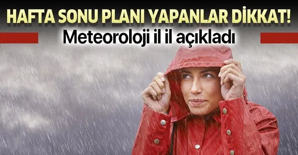 Hafta sonu hava durumu nasıl olacak? Meteoroloji’den son dakika yağış açıklaması