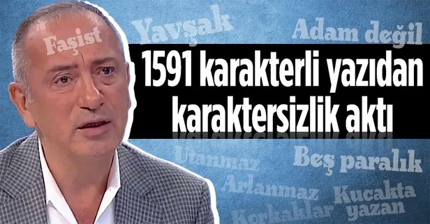 1591 karakterli yazıdan karaktersizlik aktı