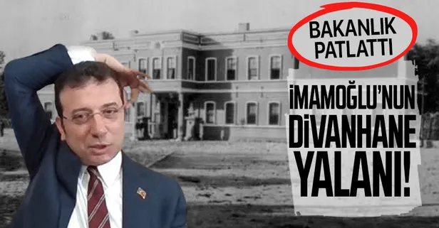 Ulaştırma ve Altyapı Bakanlığı'ndan CHP'li Ekrem İmamoğlu'nun 'Divanhane'nin Eski Karakol Binası' iddialarına yalanlama!