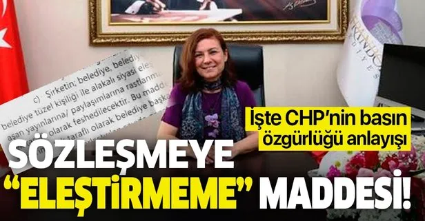 CHP’li Safranbolu Belediye Başkanı Elif Köse’den basın kuruluşlarına skandal sözleşme!