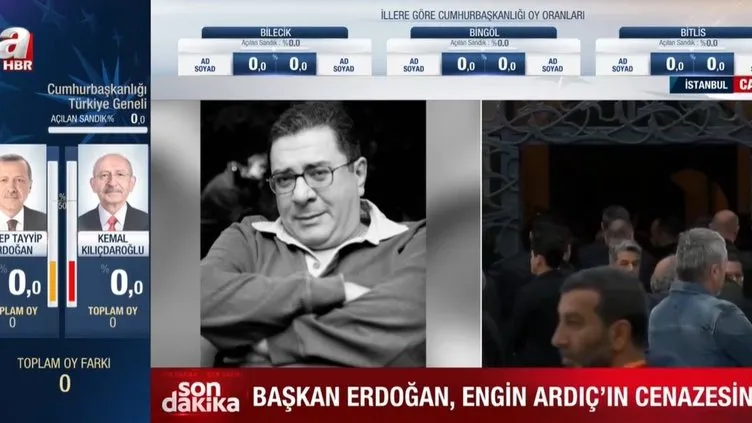 Başkan Erdoğan Engin Ardıç'ın cenazesinde!