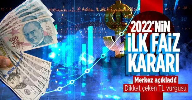 Merkez Bankası 2022’nin ilk faiz kararını açıkladı: Faiz yüzde 14’te sabit tutuldu!