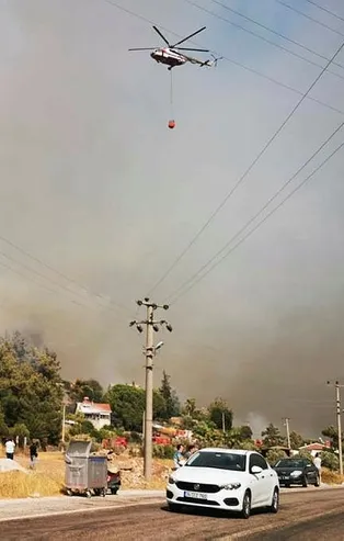 Son dakika: Hisarönü'nden korkutan haber! Alevler evlere ulaştı