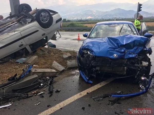 Manisa'da facia gibi kaza! 3 ölü 2 yaralı - 4