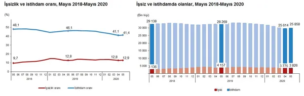 Son dakika: İşsizlik rakamları açıklandı! 2020 Mayıs ayı işsizlik rakamları-2