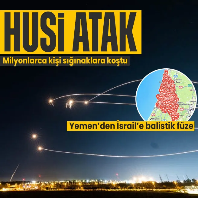 İsrail’e Husi atak! Yemen’den ateşlendi sığınaklar açıldı