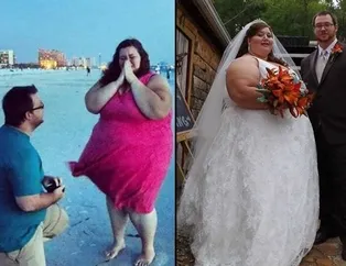 Evli çift toplam 200 kilo verdi