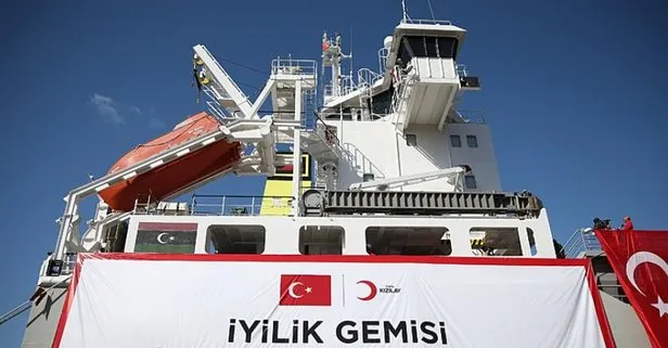 Türkiye’den Gazze’ye yardım eli! 2 bin 737 ton insani yardım malzemesi taşıyan 7. gemi Mersin’den uğurlandı