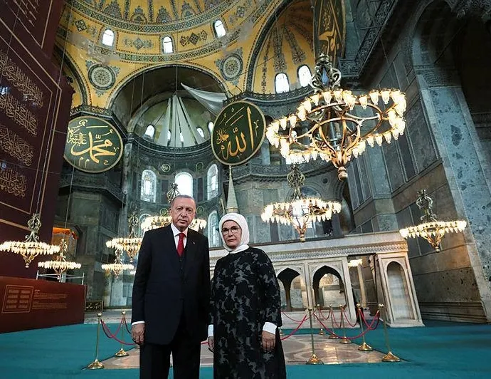 Ayasofya’da tarihi vuslat