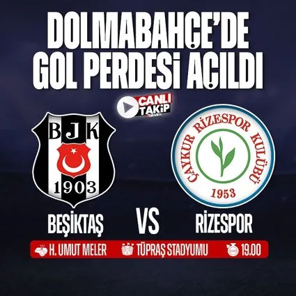 Beşiktaş - Rizespor | CANLI