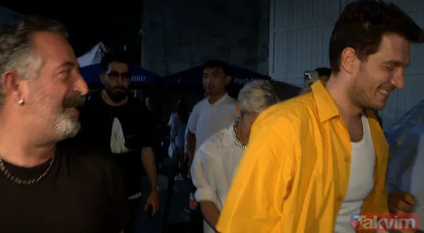 Serenay Sarıkaya'nın sevgilileri bir arada! Umut Evirgen ile Cem Yılmaz birbirine selamı çaktı! Köşe kapmaca oynadılar ama... - 5