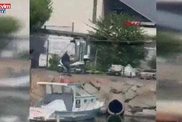 Küçükçekmece silahlı saldırı kamerada