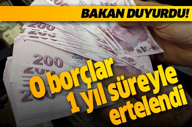 Bakan Pakdemirli duyurdu! O borçlar 1 yıl ertelendi...