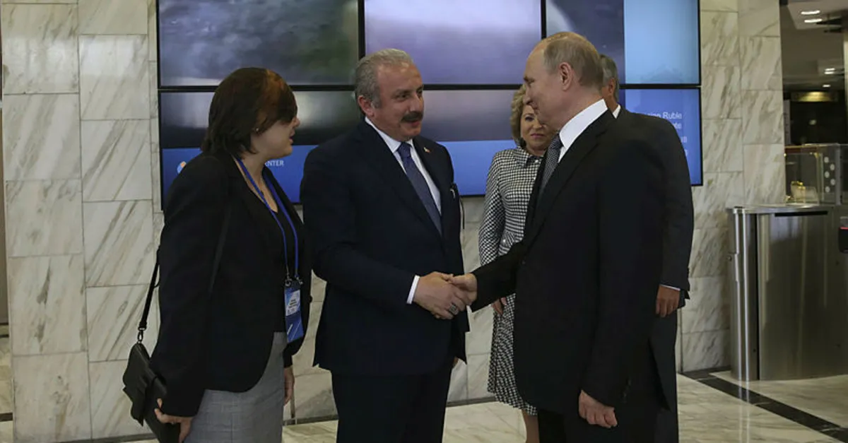 TBMM Başkanı Mustafa Şentop, Rusya Devlet Başkanı Putin ile görüştü |Video